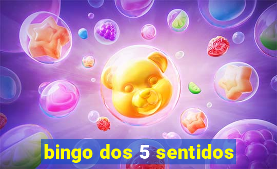 bingo dos 5 sentidos